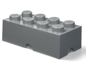 LEGO škatla za shranjevanje 8 - temno siva 250 x 500 x 180 mm