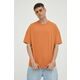 Bombažna kratka majica American Vintage oranžna barva - oranžna. Kratka majica iz kolekcije American Vintage, izdelana iz enobarvne pletenine. Model iz izjemno udobne bombažne tkanine.