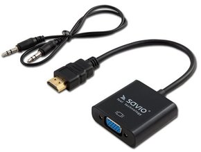 Savio CL-23/B HDMI (M) – VGA adapter