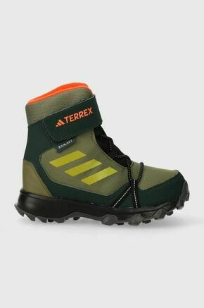 Outdoor čevlji adidas TERREX TERREX SNOW CF R.RD zelena barva - zelena. Otroški čevlji iz kolekcje adidas TERREX. Model z vodoodporno