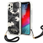 Guess GUHCP12LKSARBK iPhone 12 Pro Max 6,7" črn/črn trdi ovitek Camo Collection