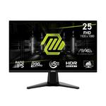 MSI MAG 255F monitor, IPS, 24.5", 16:9, 1920x1080, 240Hz/300Hz/60Hz, HDMI, Display port