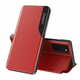slomart eco leather view case elegantna knjižna torbica s stojalom za samsung galaxy a72 4g rdeča
