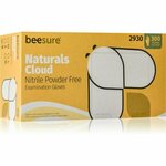 BeeSure Naturals Cloud White rokavice iz nitrila brez pudra velikost S 300 kos