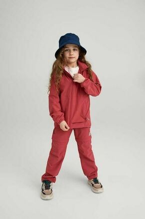 Otroške hlače Reima Virrat rdeča barva - rdeča. Otroške hlače iz kolekcije Reima. Model izdelan iz enobarvne tkanine.