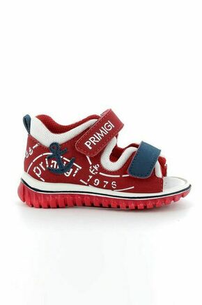 Otroški sandali Primigi rdeča barva - rdeča. Otroški sandali iz kolekcije Primigi. Model izdelan iz kombinacije tekstilnega materiala in ekološkega usnja.