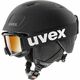 UVEX Heyya Pro Set Pure Black 51-55 cm Smučarska čelada