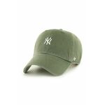 Kapa 47brand New York Yankees siva barva - siva. Kapa s šiltom vrste baseball iz kolekcije 47brand. Model izdelan iz enobarvne tkanine z vstavki.