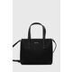 Torbica Calvin Klein črna barva, K60K612277 - črna. Majhna torbica iz kolekcije Calvin Klein. Model na zapenjanje, izdelan iz kombinacije tekstilnega materiala in ekološkega usnja.