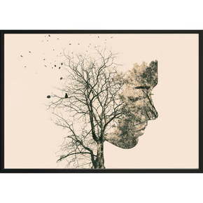 Plakat DecoKing Girl Silhouette Tree