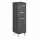 Temno siva visoka kopalniška omarica 30x101 cm Set 311 - Pelipal