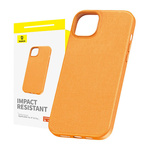 BASEUS etui za iphone15 pro baseus fauxther series (orange)