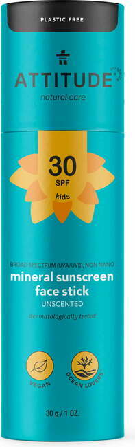 "Attitude Mineralna krema za zaščito pred soncem za otroški obraz ZF 30 - 30 g"