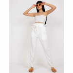 Factoryprice Ženske hlače s pasom LADY ecru EM-SP-6900.42P_385459 XS