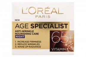 Loreal Paris hranilna nočna krema proti gubam Age Specialist Anti-wrinkle 65+
