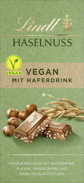 Lindt Lešnikova čokolada - veganska - 100 g