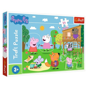 WEBHIDDENBRAND TREFL Puzzle Peppa Pig: Zabava v travi MAXI 24 kosov