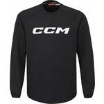 CCM Locker Room Fleece Crew YTH Black XS YTH Hokejski pulover