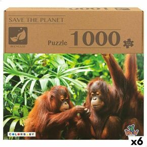 Sestavljanka puzzle colorbaby orangutan 6 kosov 68 x 50 x 0