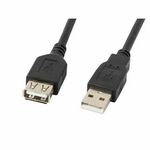 Lanberg lanberg usb podaljšek 2.0 am-af 1,8 m (črn) ca-usbe-10cc-0018-bk