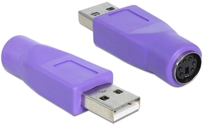 Delock 65461 adapter PS / 2 ženska-USB-A moški