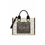 Torbica Tous - pisana. Srednje velika torbica iz kolekcije Tous. Model na zapenjanje, izdelan iz ekološkega usnja.