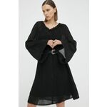 Obleka By Malene Birger Emoras črna barva - črna. Obleka iz kolekcije By Malene Birger. Raven model, izdelan iz enobarvne tkanine. Izjemno udoben material.