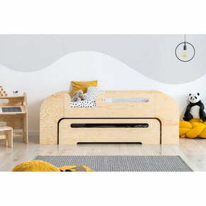 Otroška postelja z dodatnim ležiščem 80x200 cm v naravni barvi AIKO – Adeko