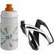Elite Cycling CEO Bottle Cage + Jet Bottle Kit Black Glossy/Clear Orange 350 ml Kolesarske flaše