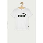 Puma otroška kratka majica 92-176 cm - bela. Otroška kratka majica iz kolekcije Puma. Model izdelan iz tanke, elastične pletenine.