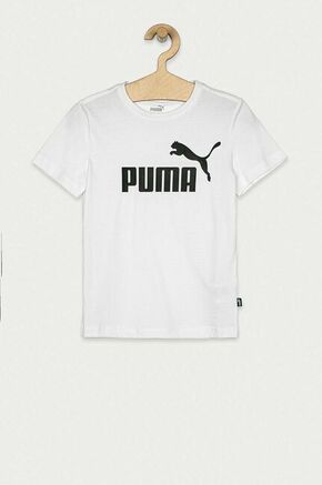 Puma otroška kratka majica 92-176 cm - bela. Otroška kratka majica iz kolekcije Puma. Model izdelan iz tanke