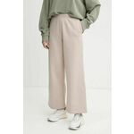 Spodnji del trenirke adidas Originals Femme Galore Wideleg Fleece Pants bež barva, JN3029 - bež. Hlače iz kolekcije adidas Originals. Model izdelan iz elastične pletenine. Model iz izjemno udobne tkanine z visoko vsebnostjo bombaža.