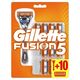 Gillette britvica Fusion5 + 10 glav za britje