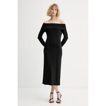Obleka Calvin Klein črna LV044E237G