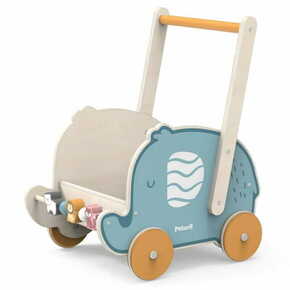 Viga Toys Leseni voziček Viga PolarB 2v1 Sprehajalnik Slonček - 44031 - Viga igrače