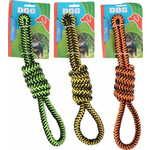 WEBHIDDENBRAND Pet Toys vrv igrača za pse, zelena/oranžna/rumena, 37 cm