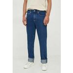 Kavbojke Calvin Klein Jeans moški - modra. Kavbojke iz kolekcije Calvin Klein Jeans straight kroja, z normalnim pasom. Model izdelan iz iz neelastičnega denima.