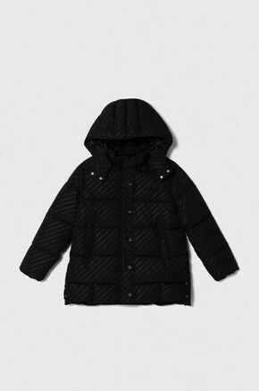 Otroška jakna Pinko Up črna barva - črna. Otroški jakna iz kolekcije Pinko Up. Podložen model