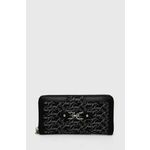 Denarnica Juicy Couture ženska, črna barva, WEJQN5492WZC - črna. Velika denarnica iz kolekcije Juicy Couture. Model izdelan iz kombinacije tekstilnega materiala in ekološkega usnja.