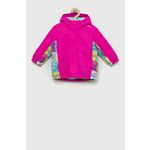 Otroška jakna CMP roza barva - roza. Otroški jakna iz kolekcije CMP. Podložen model, izdelan iz kombinacije gladkega in vzorčastega blaga.