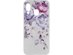 Chameleon Samsung Galaxy A40 - Gumiran ovitek (TPUP) - Purple Roses