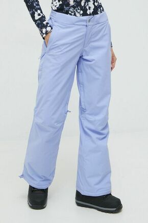 Roxy hlače za bordanje x Chloe Kim - vijolična. Snowboard hlače iz kolekcije Roxy. Model izdelan materiala