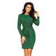 Numoco Ženska obleka 209-2, zelena, S