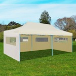 Zložljiv pop-up vrtni šotor 3 x 6 m krem
