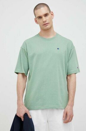 Champion zelena barva - zelena. Kratka majica iz kolekcije Champion. Model izdelan iz elastične pletenine.