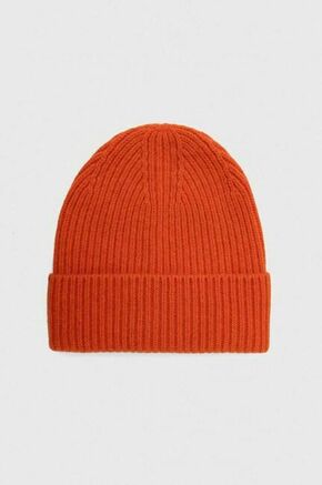 Volnena kapa Answear Lab oranžna barva - oranžna. Kapa iz kolekcije Answear Lab. Model izdelan iz debele pletenine.