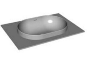 KOLPA-SAN keramični umivalnik vgrajen v kerrock ploščo DONNA UD 80/KER 528940