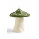 Dekorativna sveča &amp;k amsterdam Mushroom Dots - zelena. Dekorativna sveča iz kolekcije &amp;k amsterdam. Model izdelan iz voska.