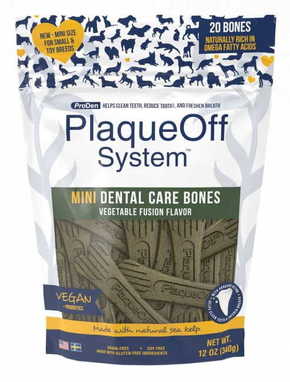 ProDen PlaqueOff dodatek za odstranjevanje zobnih oblog za pse Mini Dental Bones