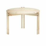 Okrogla mizica iz masivnega bora v naravni barvi ø 60 cm Sticks – Karup Design